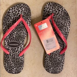 Leopard Flip Flops